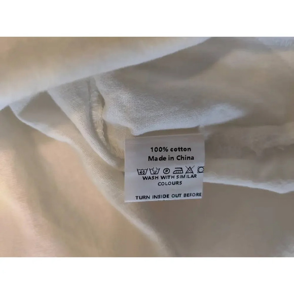 Zanzea Tunic White Blouse 3/4 Sleeve Longline Hi-Low Collared V-Neck Top Sz XXXL - Picture 6 of 9